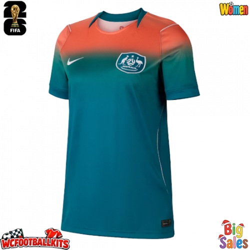 Australia Replica Away Stadium Shirt for Women World Cup 2026 Short Sleeve